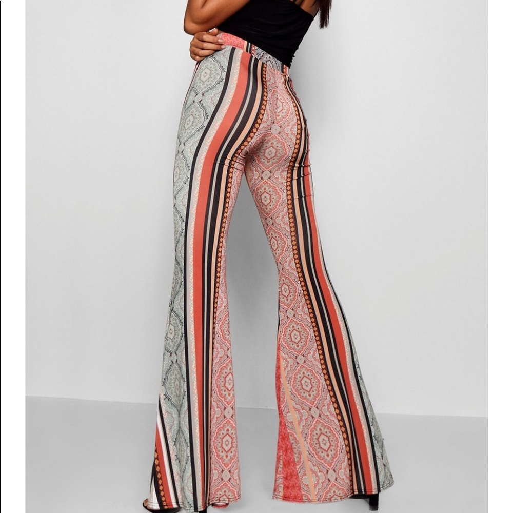 High-Waist Bohemian Pants